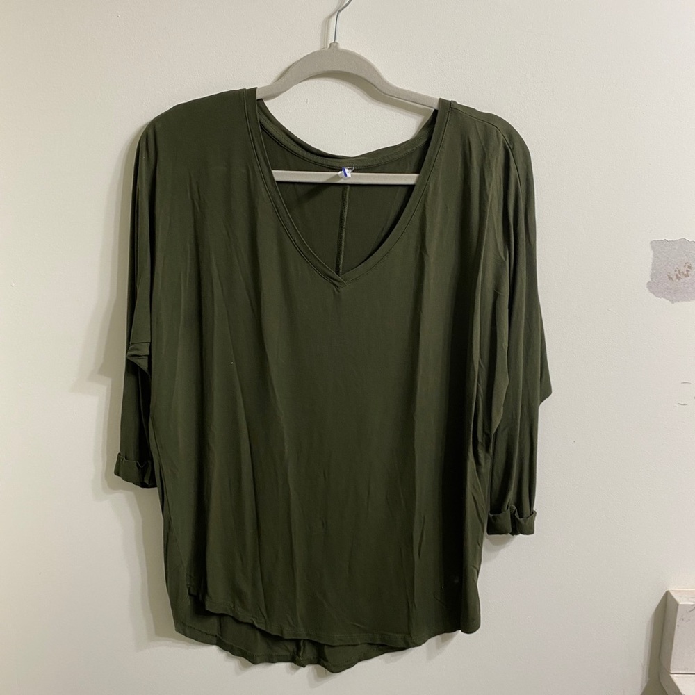 Green Soft Tunic Top